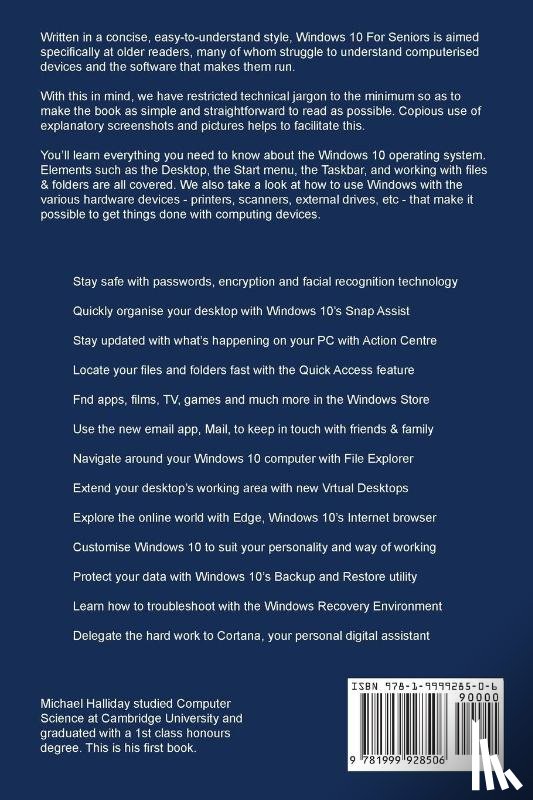 Halliday, Michael - Windows 10 For Seniors