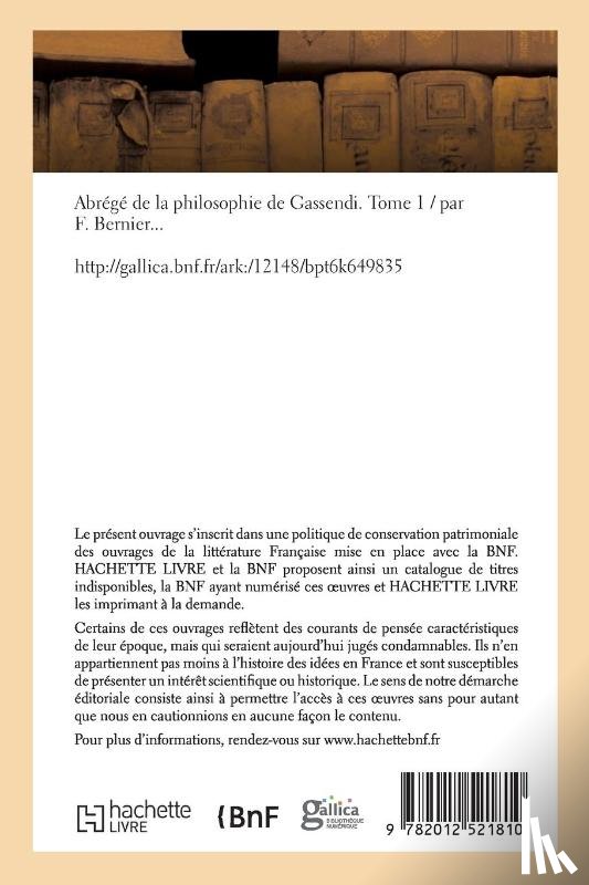 Bernier, Francois - Abrege de la Philosophie de Gassendi