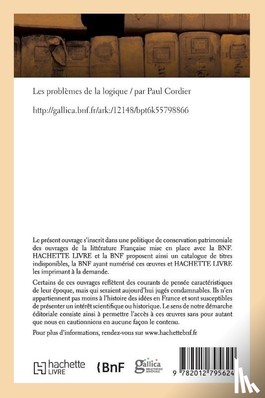 Cordier, Paul - Les Problemes de la Logique