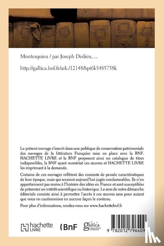 Dedieu, Joseph - Montesquieu