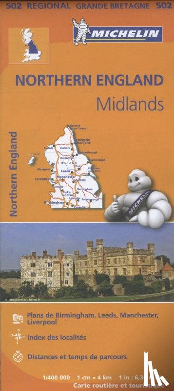 Michelin - Michelin Wegenkaart 502 Engeland Noord - Midlands