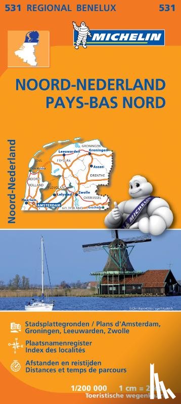 Michelin - Michelin Wegenkaart 531 Nederland Noord