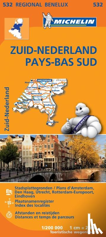 Michelin - Michelin Wegenkaart 532 Nederland Zuid