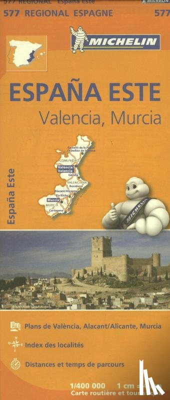 Michelin - Michelin Wegenkaart 577 Spanje Oost - Comunidad Valenciana, Murcia