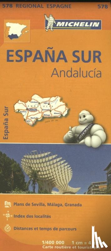 Michelin - Michelin Wegenkaart 578 Spanje Zuid - Andalucía