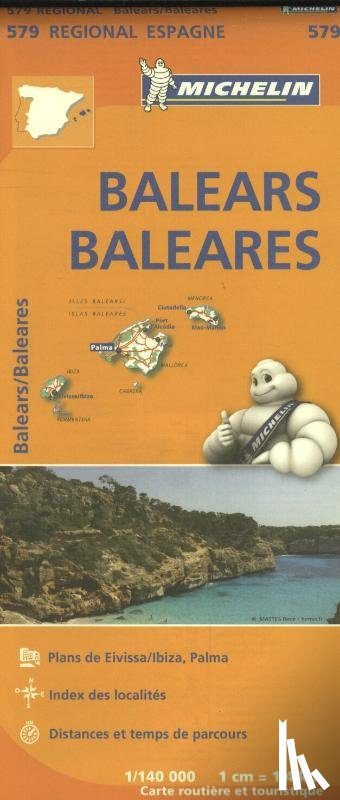 Michelin - Michelin Wegenkaart 579 Balears / Balearen