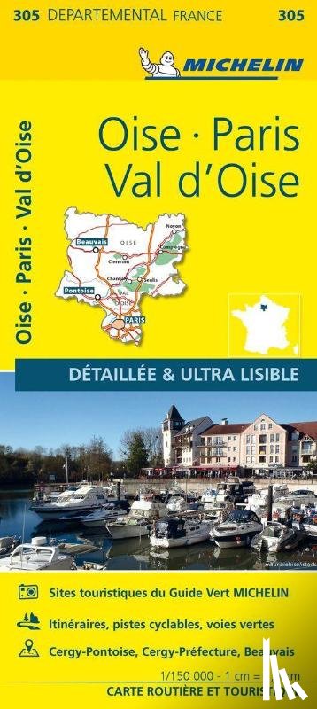 Michelin - Oise, Paris, Val-d'Oise - Michelin Local Map 305