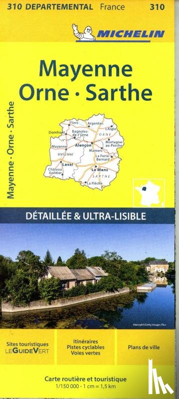 Michelin - Mayenne, Orne, Sarthe - Michelin Departemental Map 310