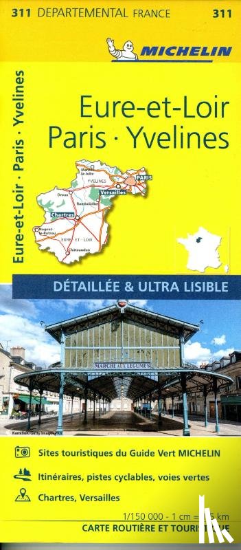 Michelin - Eure-et-Loir, Paris, Yvelines - Michelin Local Map 311