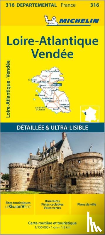 Michelin - Loire-Atlantique Vendee - Michelin Local Map 316