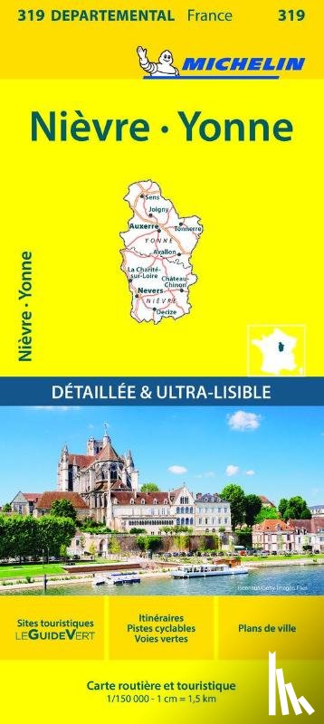 Michelin - Nievre, Yonne - Michelin Local Map 319