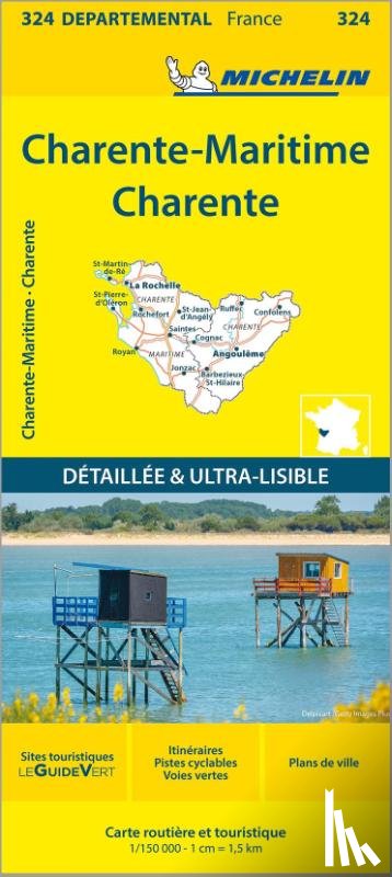 Michelin - Charente-Maritime Charente - Michelin Local Map 324