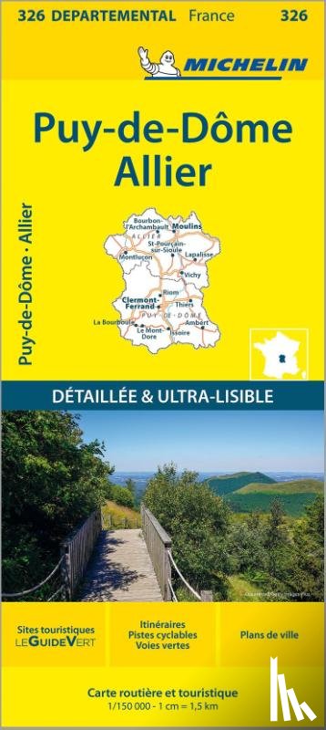 Michelin - Puy-de-Dome Allier - Michelin Local Map 326