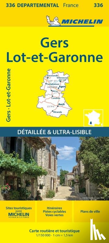 Michelin - Gers Lot-et-Garonne - Michelin Local Map 336