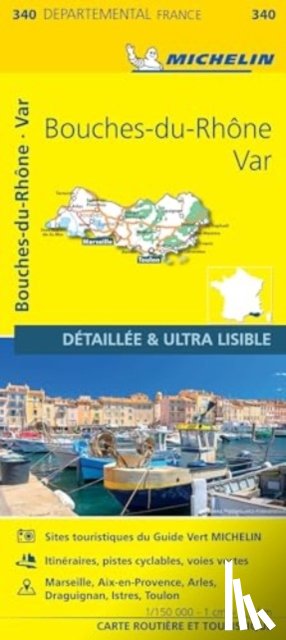 Michelin - Bouches-du-Rhone Var - Michelin Local Map 340