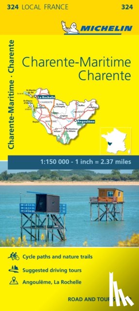 Michelin - Charente, Charente-Maritime - Michelin Local Map 324