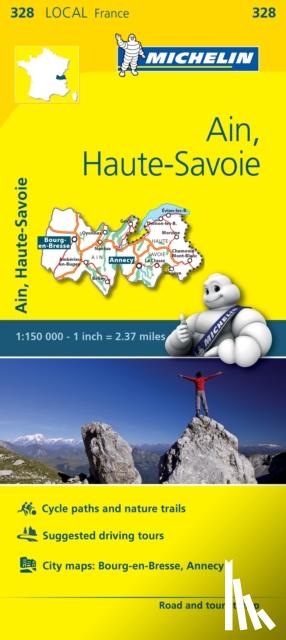 Michelin - Ain, Haute-Savoie - Michelin Local Map 328