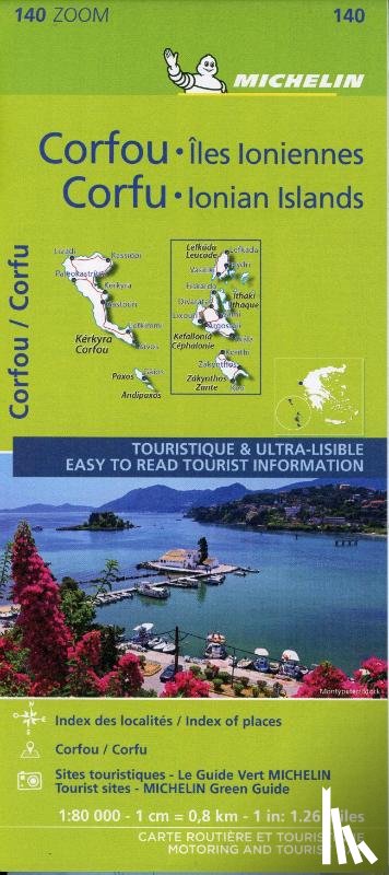 Michelin - Corfu & the Ionian Islands - Michelin Zoom Map 140