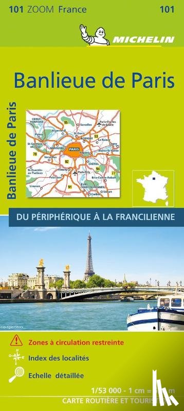  - BANLIEUE DE PARIS 2021 (Outskirts of Paris) - Michelin Zoom Map 101