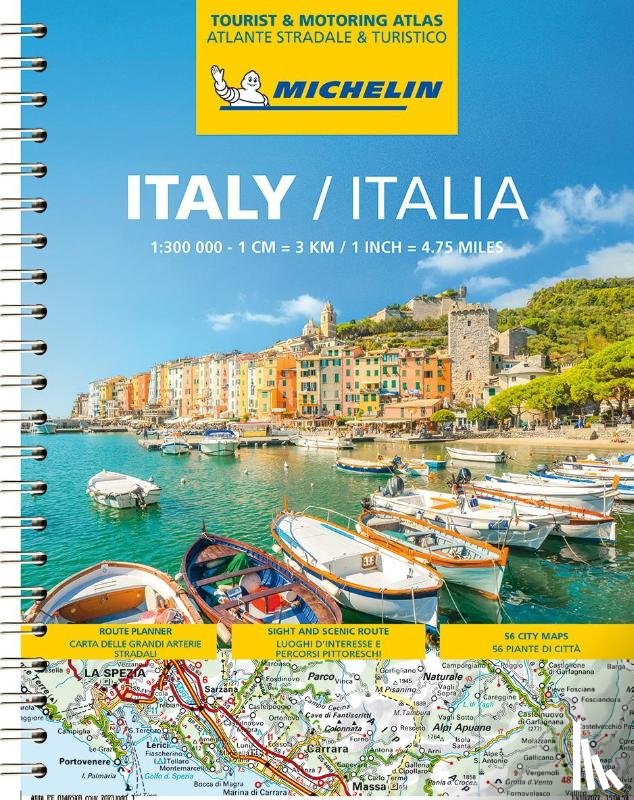 Michelin - Italy - Tourist and Motoring Atlas (A4-Spiral)
