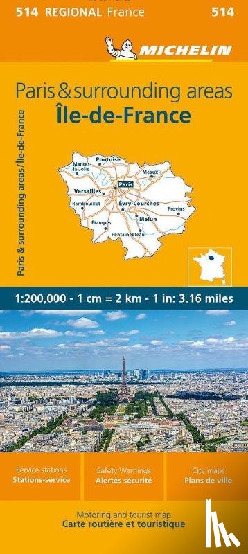 Michelin - Ile-de-France - Michelin Regional Map 514