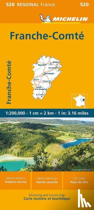 Michelin - Franche-Comte - Michelin Regional Map 520