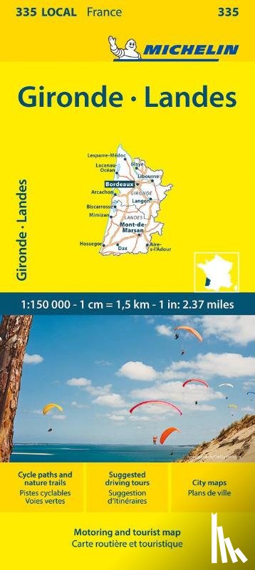 Michelin - Gironde, Landes - Michelin Local Map 335