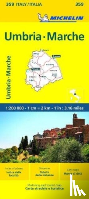 Michelin - Marche & Umbria - Michelin Local Map 359