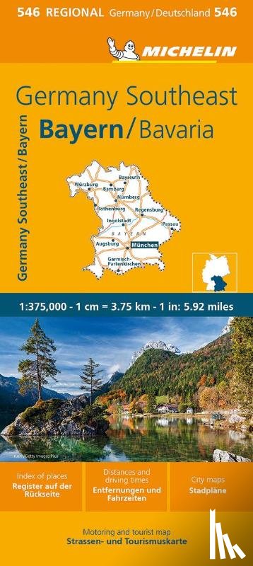 Michelin - Germany Southeast, Bavaria - Michelin Regional Map 546