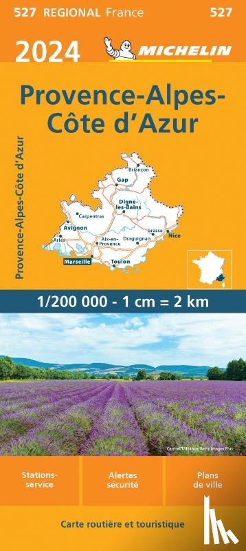  - Michelin Wegenkaart 527 Provence - Cote-d'Azur 2024