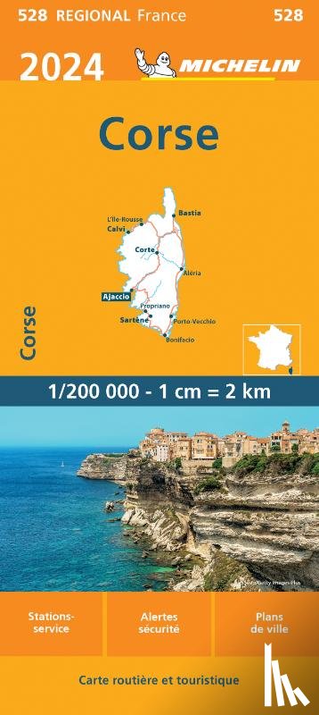  - Michelin Wegenkaart 528 Corse - Corsica 2024