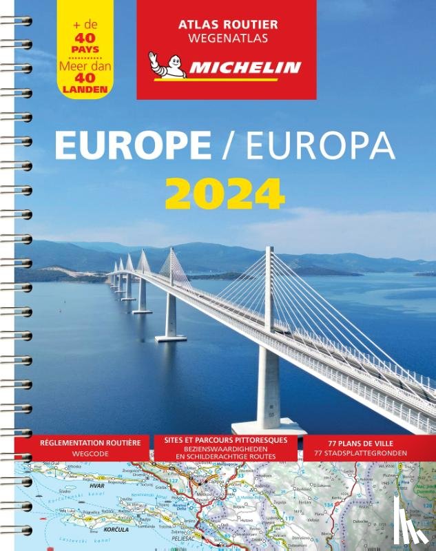  - Michelin Wegenatlas Europa 2024