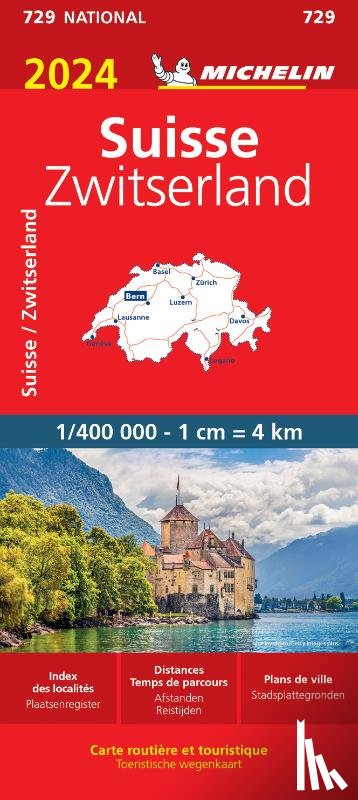  - Michelin Wegenkaart 729 Zwitserland 2024