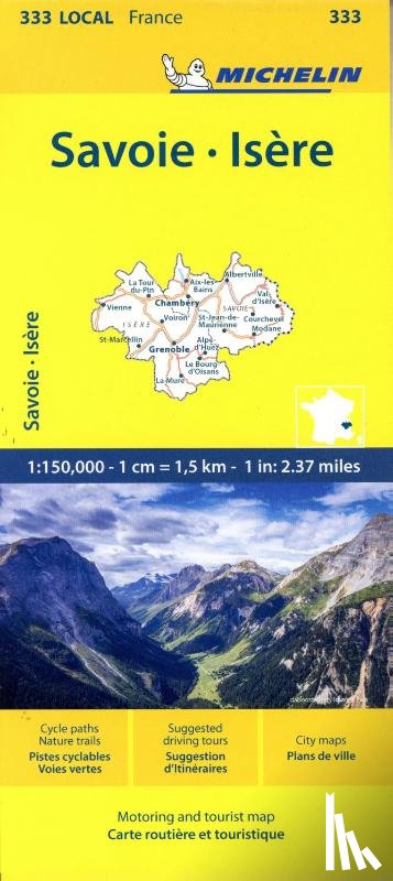 Michelin - Isere Savoie - Michelin Local Map 333