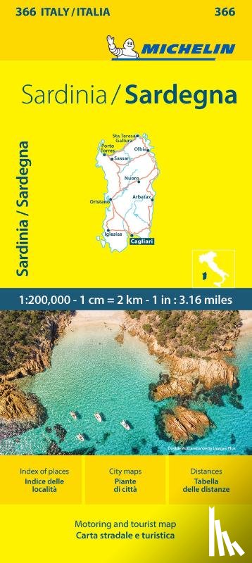 Michelin - Sardinia - Michelin Local Map 366
