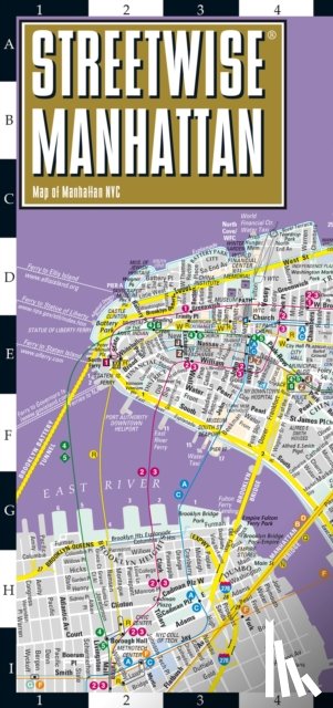 Michelin - Streetwise Manhattan Map - Laminated City Center Street Map of Manhattan, New York