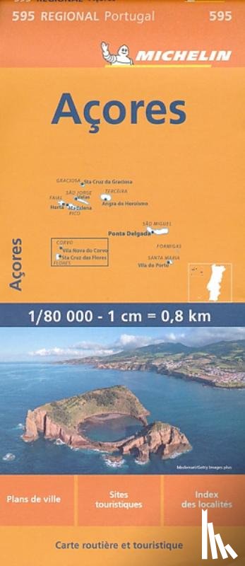  - Michelin Wegenkaart 595 Azoren / Acores