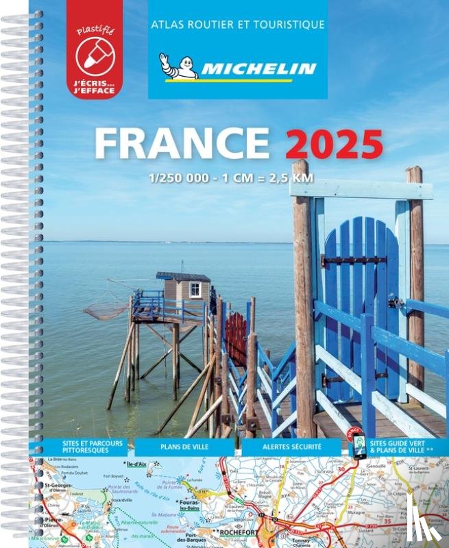 Michelin - France 2025 - Tourist & Motoring Atlas Laminated Spiral