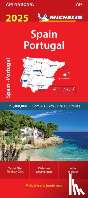 Michelin - Spain & Portugal 2025 - Michelin National Map 734