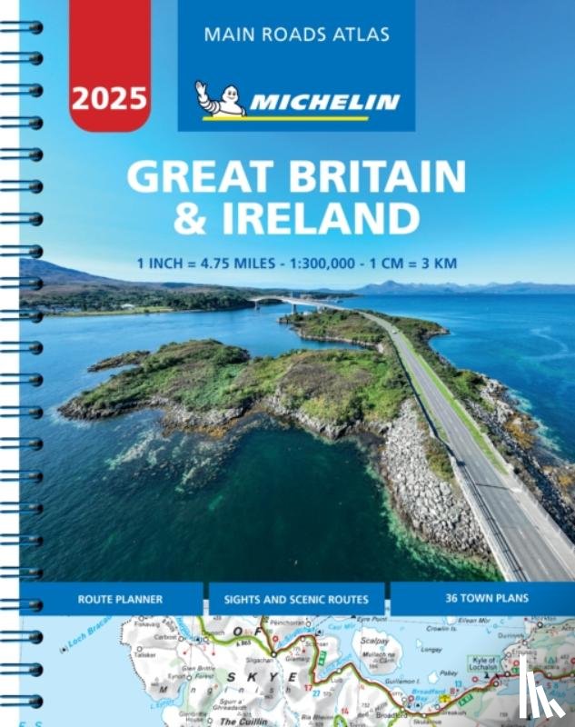 Michelin - Great Britain & Ireland 2025 - Mains Roads Atlas (A4-Spiral)