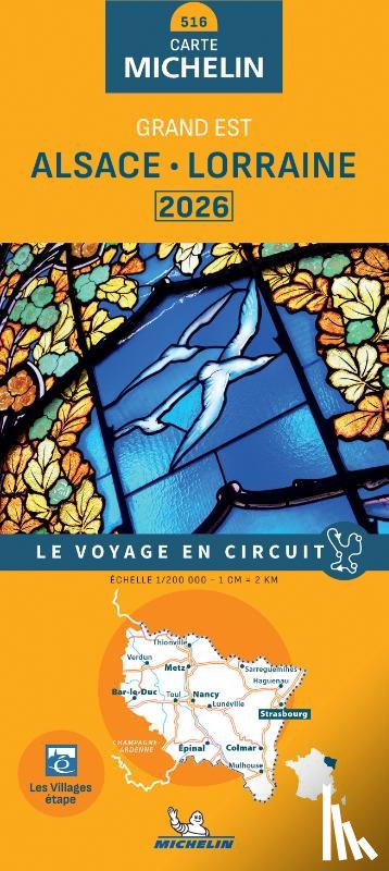  - Michelin Wegenkaart 516 Alsace - Lorraine 2026