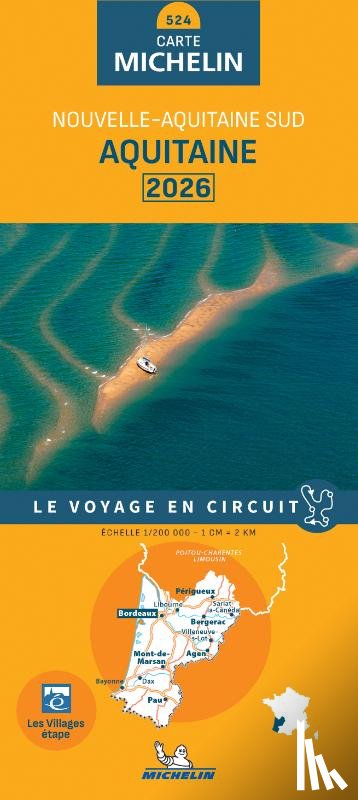  - Michelin Wegenkaart 524 Aquitaine 2026