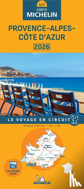  - Michelin Wegenkaart 527 Provence Cote-d'Azur 2026
