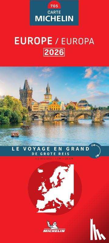  - Michelin Wegenkaart 705 Europa 2026
