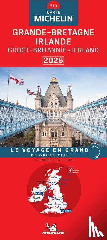  - Michelin Wegenkaart 713 Groot-Brittanië 2026