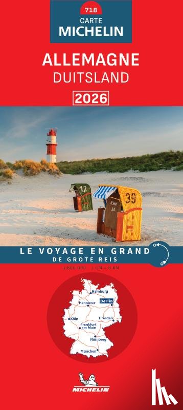  - Michelin Wegenkaart 718 Duitsland 2026