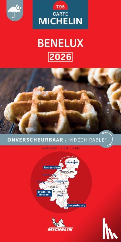  - Michelin Wegenkaart 795 Benelux scheurvast 2026