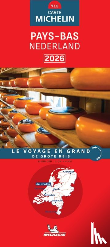  - Michelin Wegenkaart 715 Nederland 2026