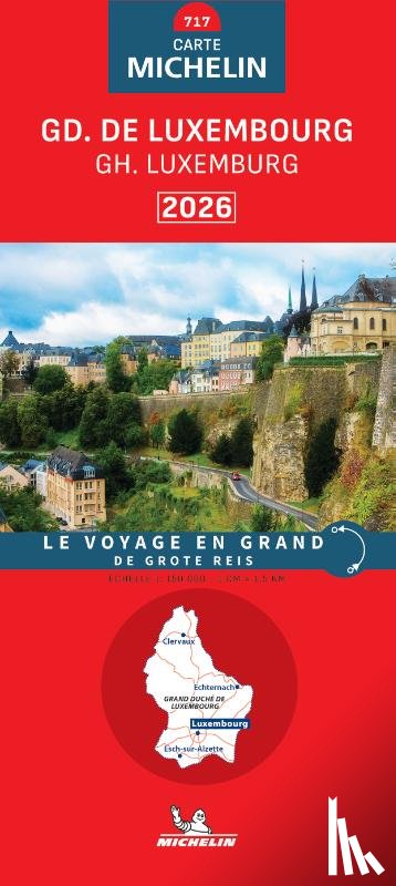  - Michelin Wegenkaart 717 Luxemburg 2026