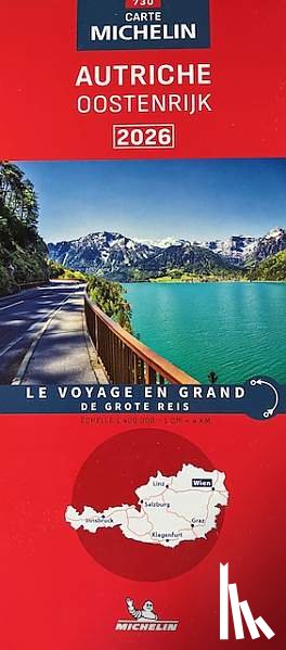  - Michelin Wegenkaart 730 Oostenrijk 2026